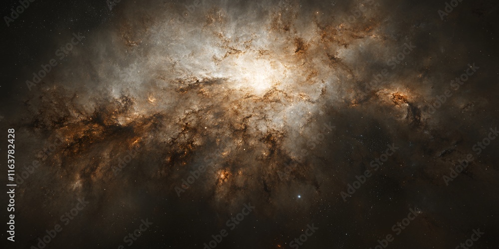 Cosmic Nebula Starry Night Sky Space Background Galaxy Dust Brown and Gold Tones Celestial Art Cosmic Nebula Starry Night Sky Space Background Galaxy Dust Brown and Gold Tones Celestial Art