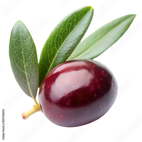 Kalamata olive isolated on transparent background