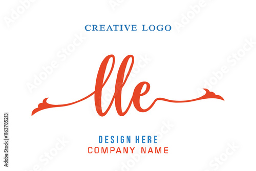 LLE lettering logo is simple, easy to understand and authoritative
