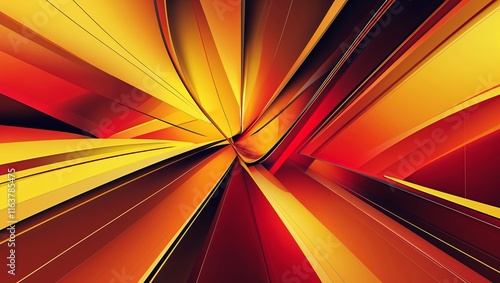 Wallpaper Mural A Vibrant High-Tech Abstract Background for Valentine's Day, Featuring Dynamic Geometric Shapes, Bold Colors, and Futuristic Elements, Creating a Modern and Romantic Atmosphere Torontodigital.ca