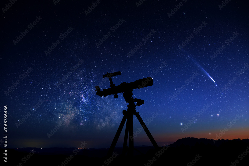 Astronomical telescope for observing stars, planets, Moon and other celestial objects. Astronomical telescope for observing stars, planets, Moon and other celestial objects.