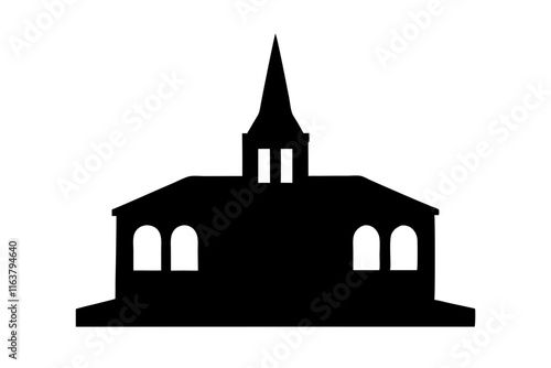 church silhouette illustration