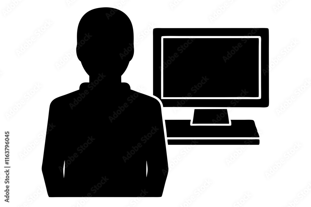 monitor and computer monitor and computer