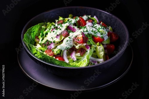 Artful Arrangement of Crispy Bacon and Greens photo