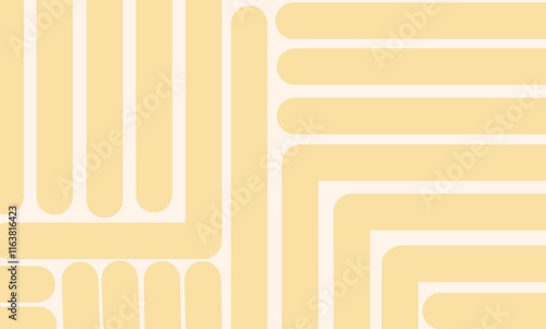 Abstract Geometric Pattern in Soft Yellow Tones photo