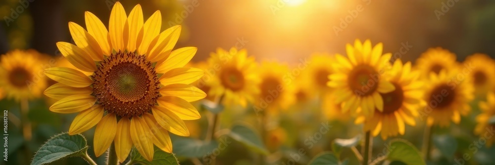 Rustic sunflowers, golden hues, autumn leaves, hazy sunlight , agriculture, sunlight Rustic sunflowers, golden hues, autumn leaves, hazy sunlight , agriculture, sunlight