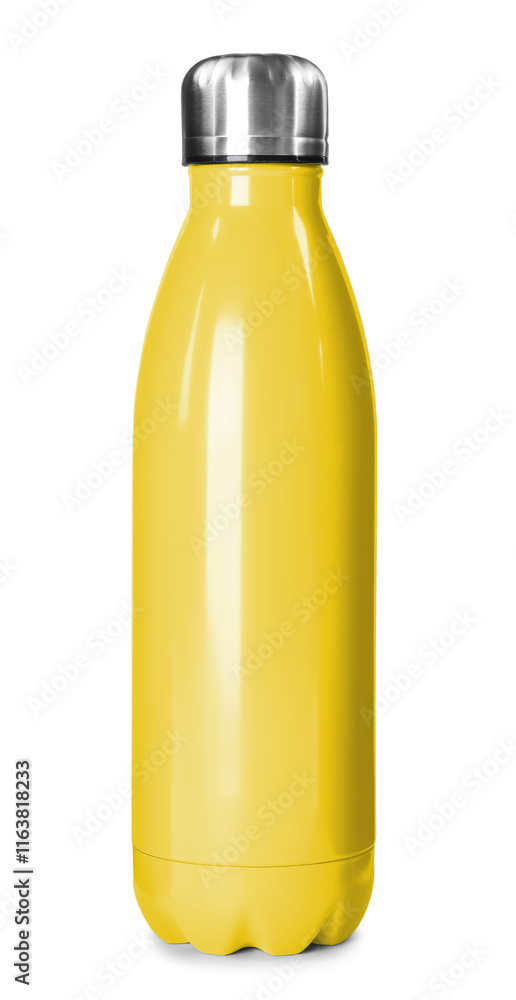 Water bottle isolated on white. Mockup for design Water bottle isolated on white. Mockup for design