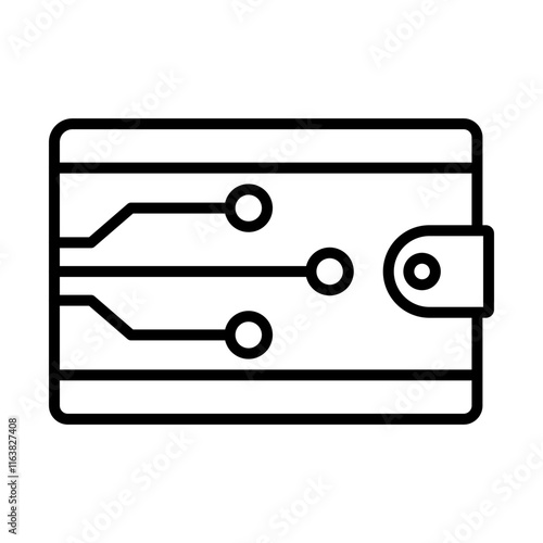 Crypto Wallet line icon