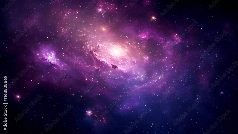 Fototapeta premium Stunning Spiral Galaxy in Deep Space