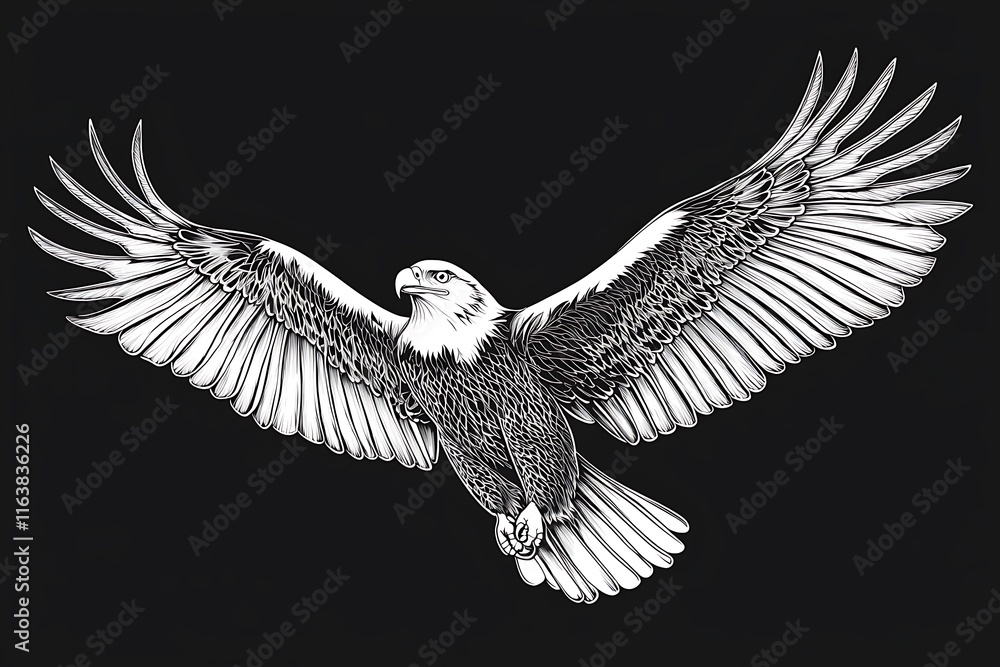 Obraz premium Wings Wide Open in the Sky