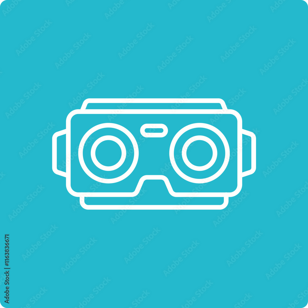 Fototapeta premium Stereoscopic Icon