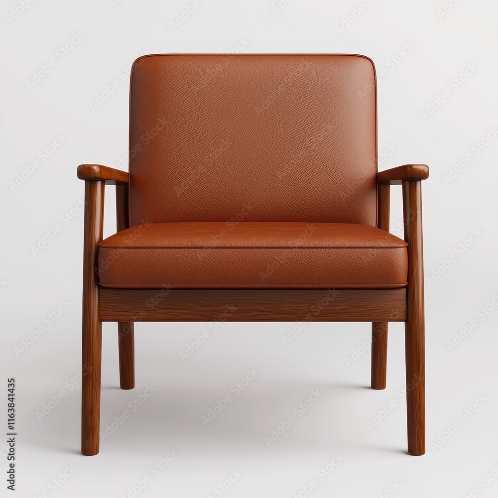Fototapeta premium Stylish Modern Chair for Contemporary Living Room Design Inspiration