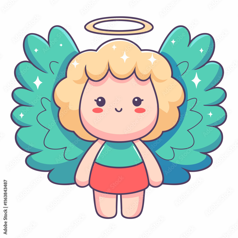 Fototapeta premium Cupid's valentine celebration fun park digital art cheerful atmosphere close-up view romantic concept