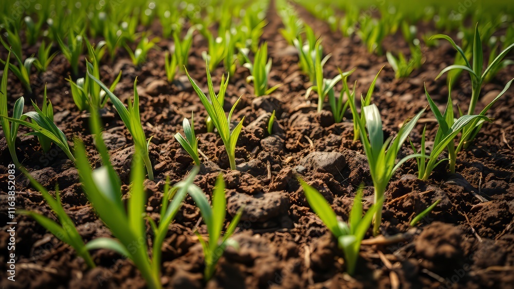 Regenerative Agriculture: Cover Crops Protecting Soil - AI Photo