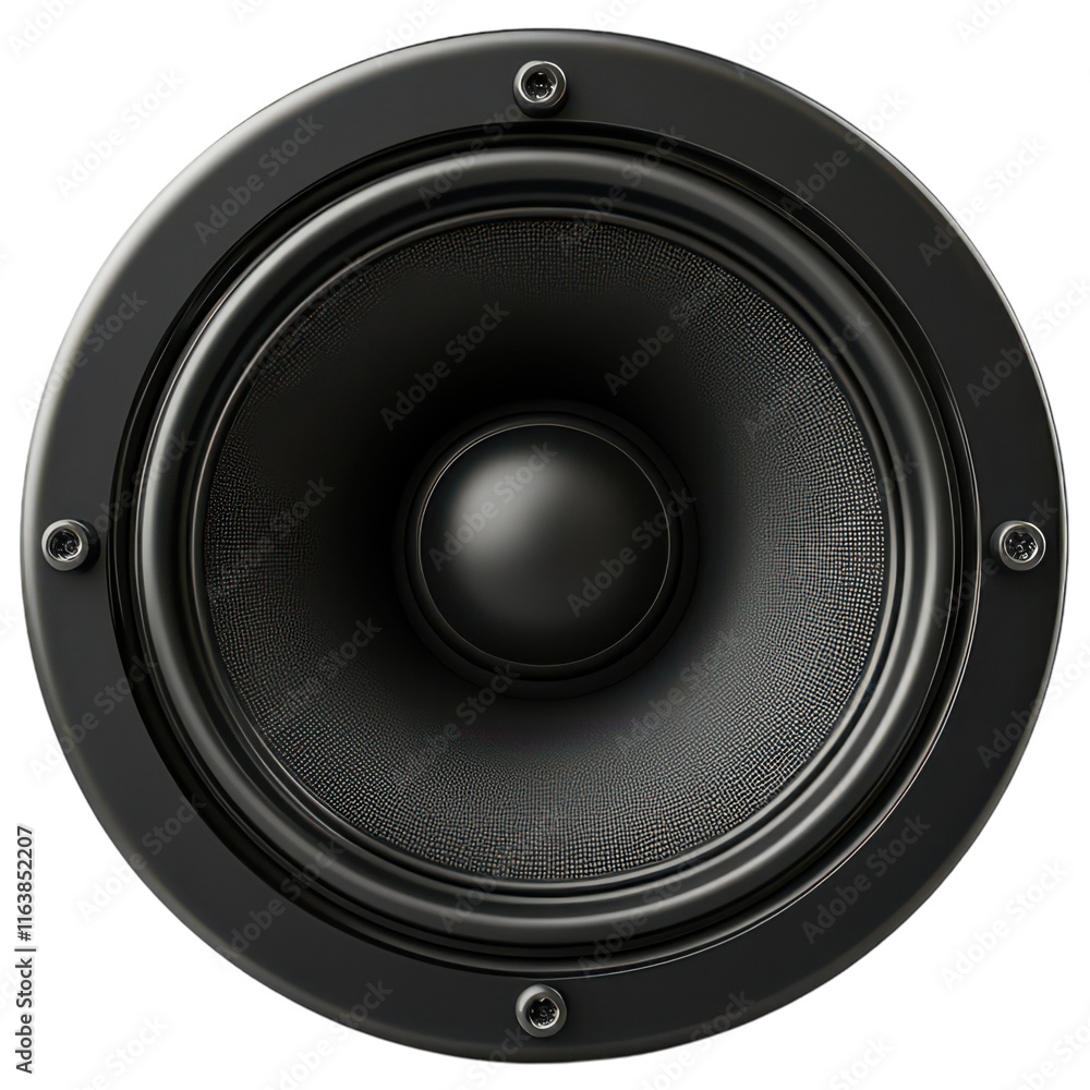 High-Quality Loud Speaker for Home Audio Systems on Transparent PNG background. High-Quality Loud Speaker for Home Audio Systems on Transparent PNG background.
