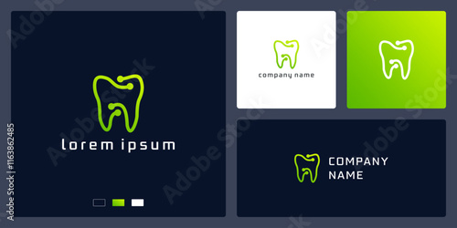 dentistry logo design outline