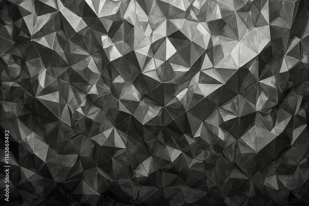 Fototapeta premium abstract geometric grey background banner, featuring a sleek and modern design for professional use or advertising