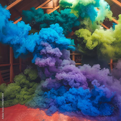 smoke on the sky