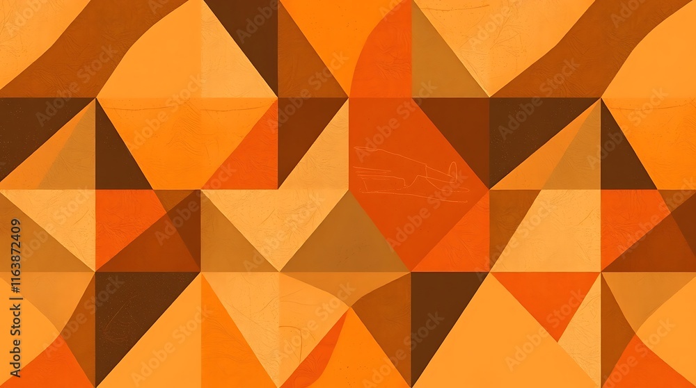Fototapeta premium Autumnal Geometric Abstract 