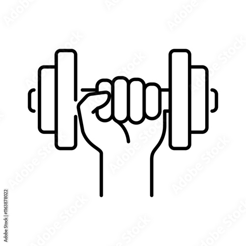 Sport icon. Fitness icon line