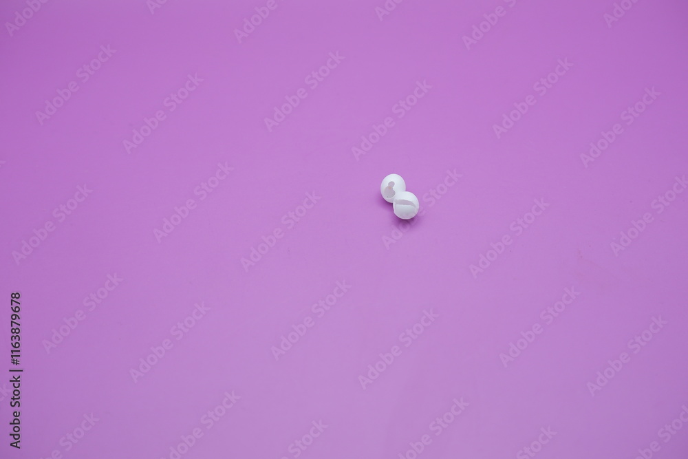 hatched house lizard eggs isolated on purple background hatched house lizard eggs isolated on purple background