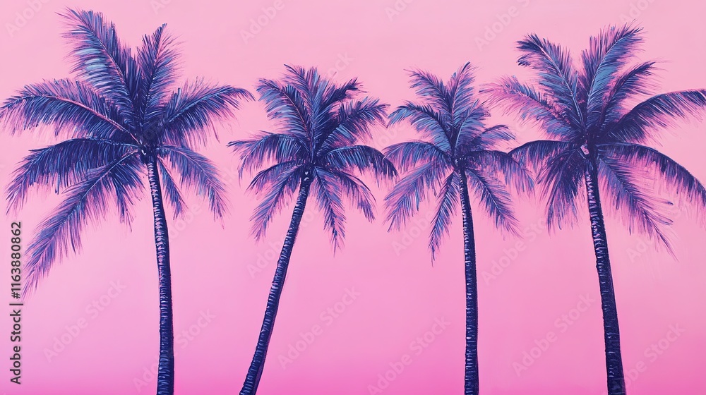 Obraz premium Palm trees on the beach 