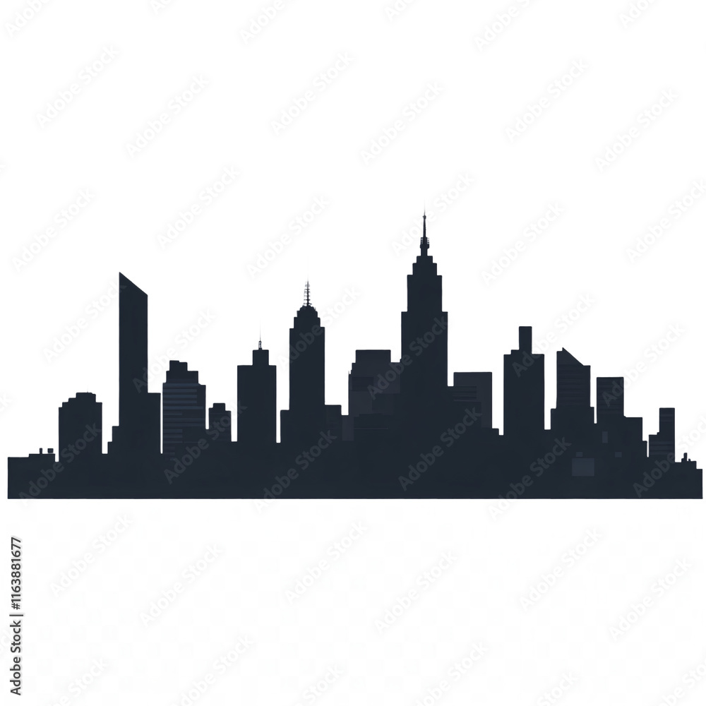 Naklejka premium city skyline