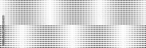 Black halftone pattern on white background. Linear halftone background. Vector illustration isolated on white background.
