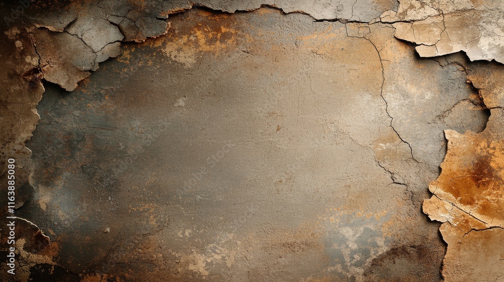 Rustic Cracked Wall Background Rustic Cracked Wall Background