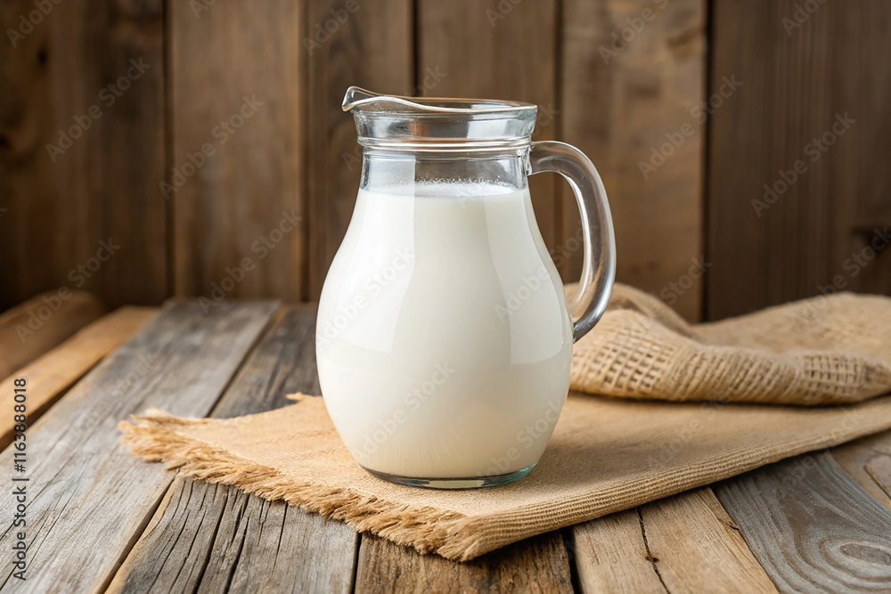 Fresh cows milk. On a wooden background. Fresh cows milk. On a wooden background.