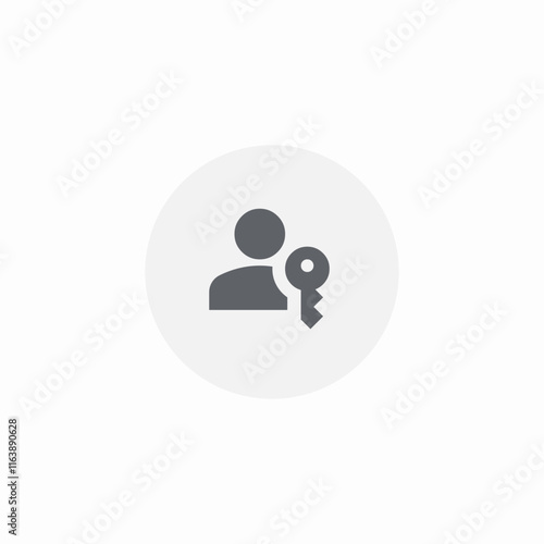 user profile password icon sign vector