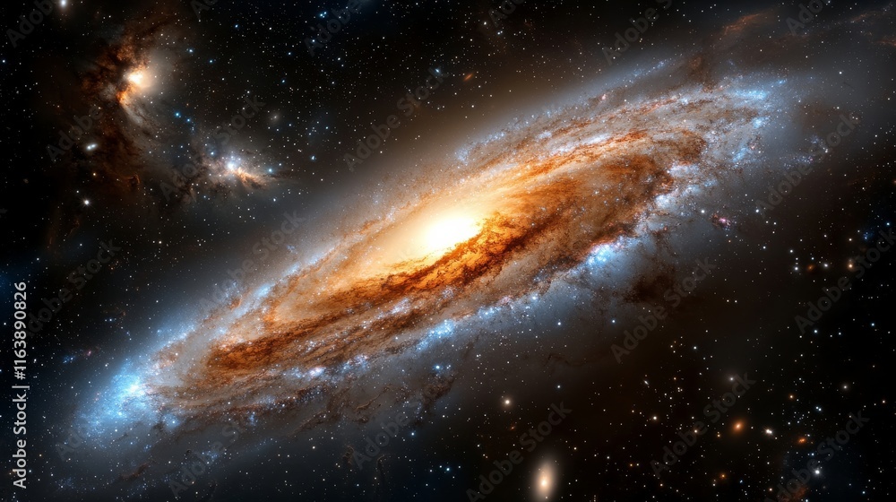 Fototapeta premium Exploring the Vast Galaxy Background