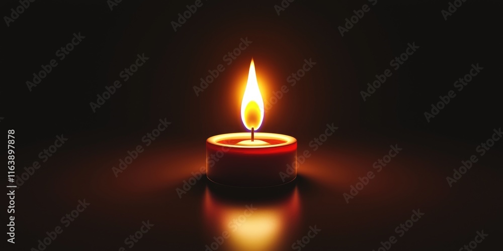 A minimalistic candle icon design with a glowing flame, perfect for digital use. A minimalistic candle icon design with a glowing flame, perfect for digital use.