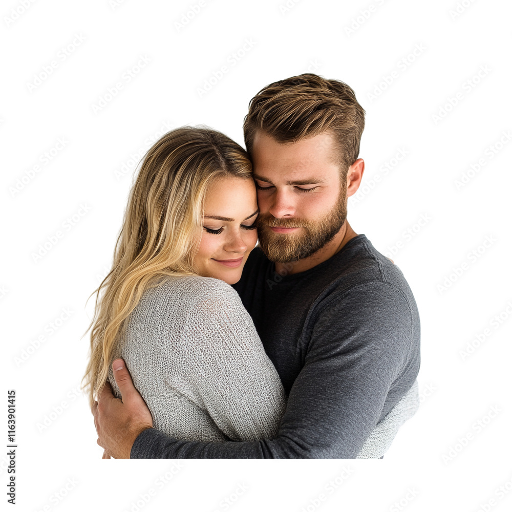 Romantic couple moments on transparent background Romantic couple moments on transparent background