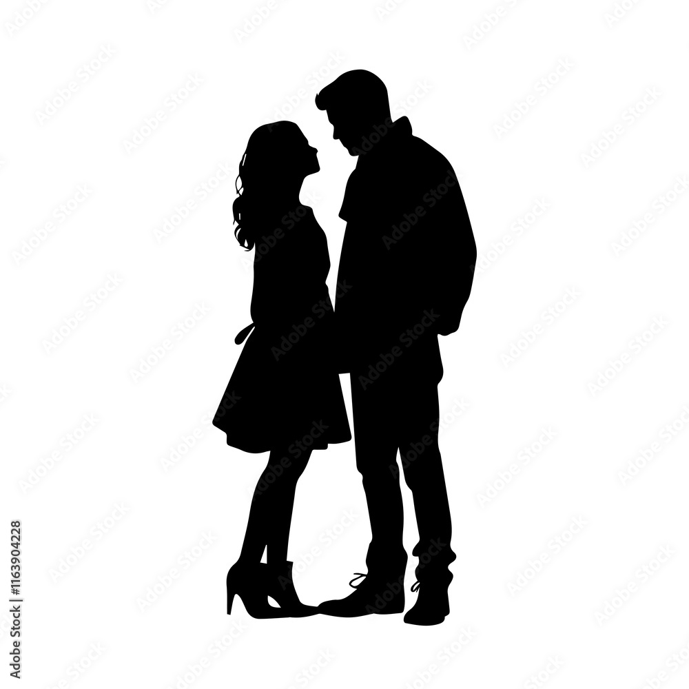 Romantic couple moments on transparent background Romantic couple moments on transparent background