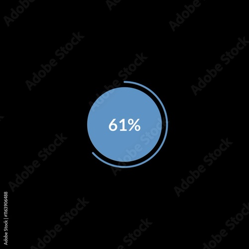Count down Loading progress motion graphic