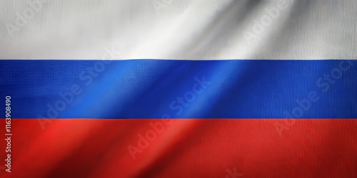 Free Download Minimalist Russian Flag: White, Blue, Red Stripes on Fabric - GFXLoad
