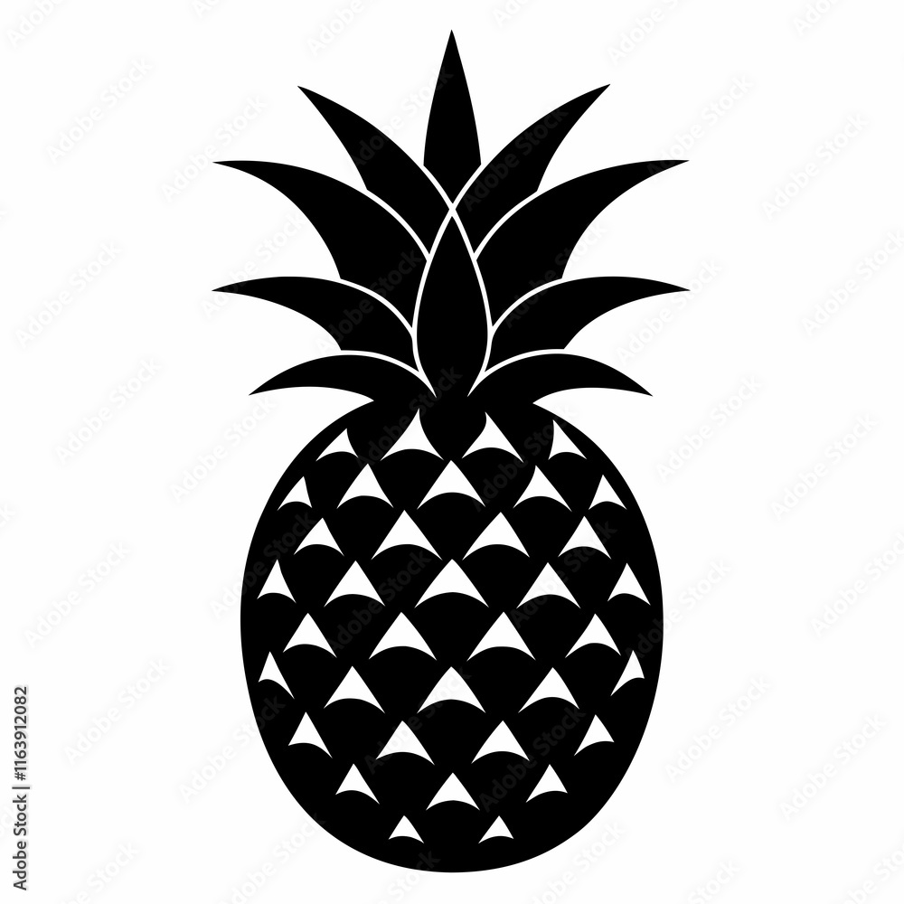 Abstract Pineapple Shape Vector Abstract Pineapple Shape Vector