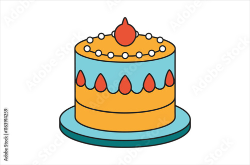 cake vector,  icon vector illustration, cake silhouette of a cake isolated on a white background, eps, png, svg,  vector,