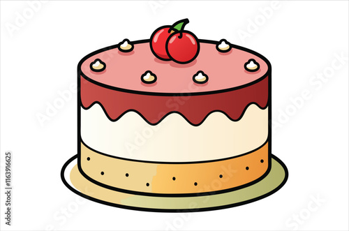 cake vector,  icon vector illustration, cake silhouette of a cake isolated on a white background, eps, png, svg,  vector,