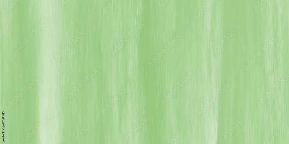 Fototapeta premium Green watercolor background for textures background,blotches of watercolor paint, textured grainy paper,elegant pastel green stripes with white center,