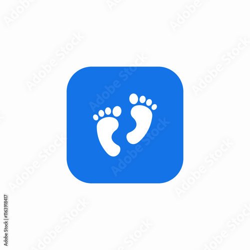 footprints footsteps icon sign vector
