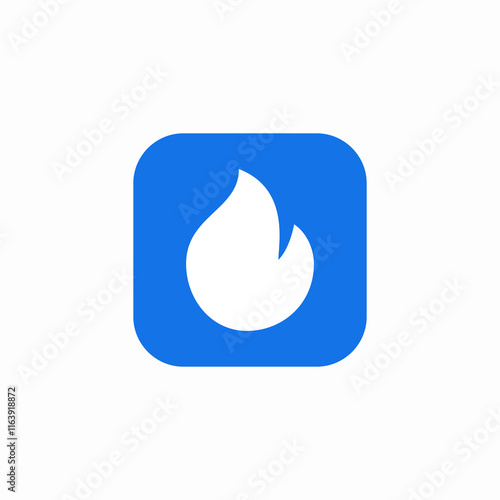 hot fire flame icon sign vector
