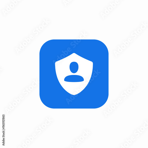 user shield protection icon sign vector