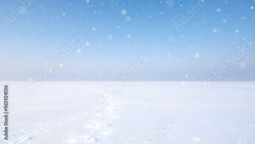 Wallpaper Mural Frozen Lake and Snowflakes Background Torontodigital.ca
