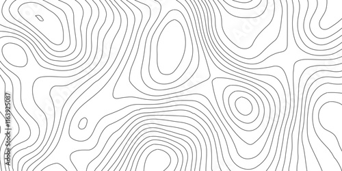 Abstract Blank Detailed Topographic Contour Map Subtle White Vector Background, Topography map art curve drawing. geographic contour map paper texture,paper texture Imitation of a geographical map sha