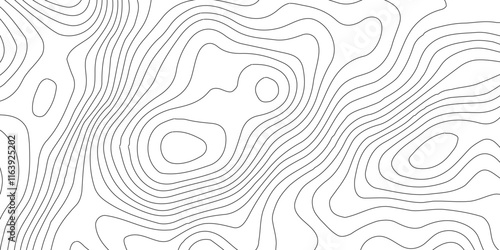 Abstract Blank Detailed Topographic Contour Map Subtle White Vector Background, Topography map art curve drawing. geographic contour map paper texture,paper texture Imitation of a geographical map sha
