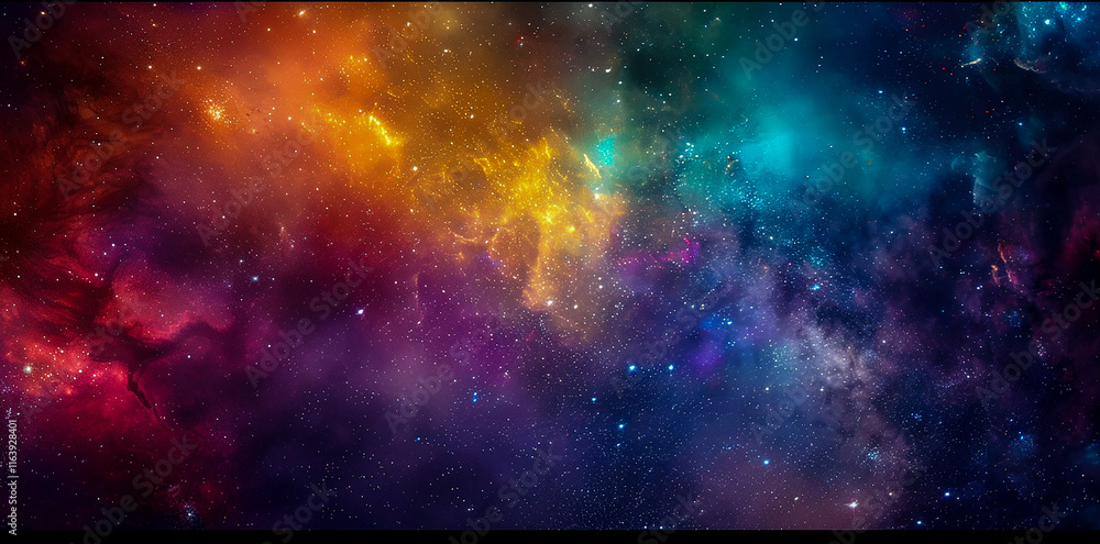 Obraz premium Amazing nebula colors in deep space, nebulae, stars, galaxies