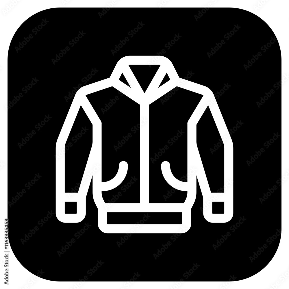Editable varsity jacket vector icon. Clothing, fashion, apparel. Part of a big icon set family. Perfect for web and app interfaces, presentations, infographics, etc Editable varsity jacket vector icon. Clothing, fashion, apparel. Part of a big icon set family. Perfect for web and app interfaces, presentations, infographics, etc