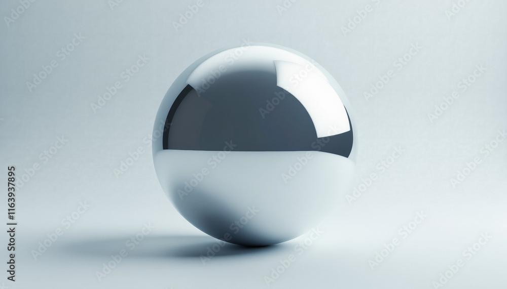 Reflective Sphere - Modern Geometric Design Reflective Sphere - Modern Geometric Design